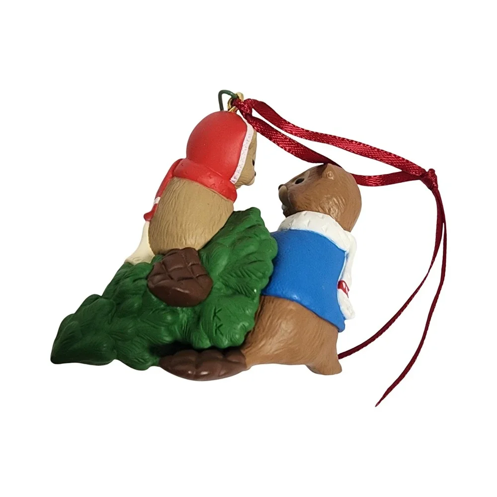 Hallmark Keepsake Ornament Mom and Dad Beavers 1998 Kristina Kline Vintage Boxed